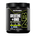 NutraBio Creatine + HMB Powder | Creatine Monohydrate with HMB for Muscle Growth – 30 Servings (Blue Razz)
