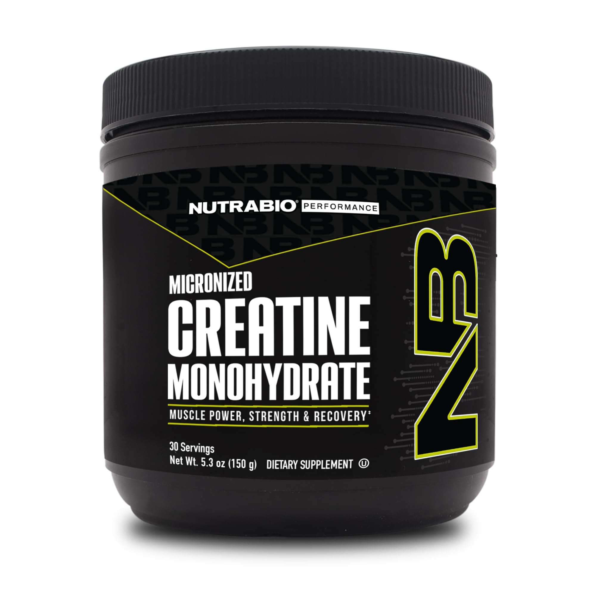 NutraBio Pure Micronized Creatine Monohydrate Powder – Unflavored, 150 g