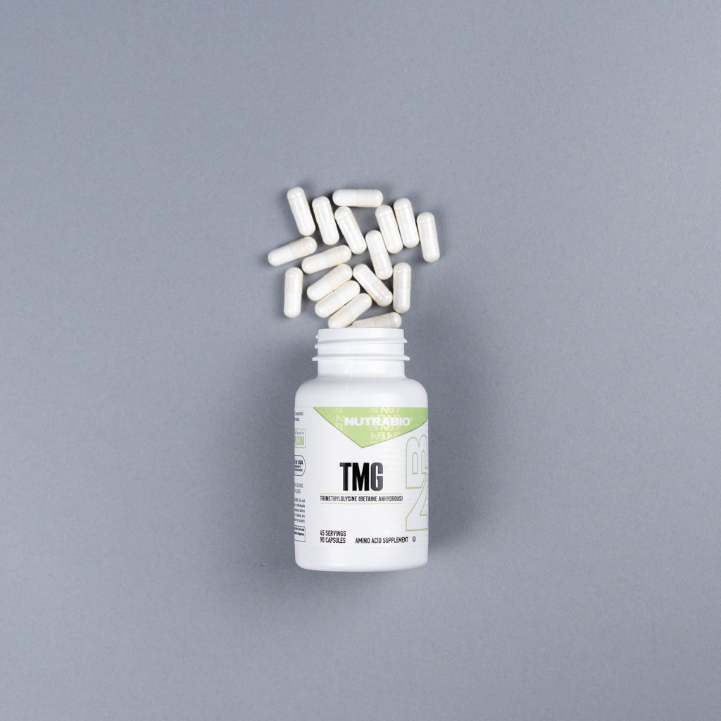 NutraBio TMG Supplements - 500mg Trimethylglycine (Betaine Anhydrous) Pack of 2