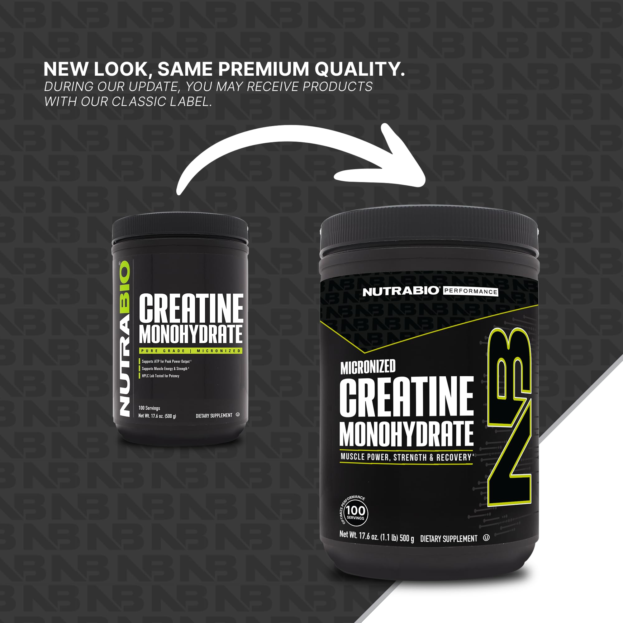 NutraBio Pure Micronized Creatine Monohydrate Powder – Unflavored, 500 g