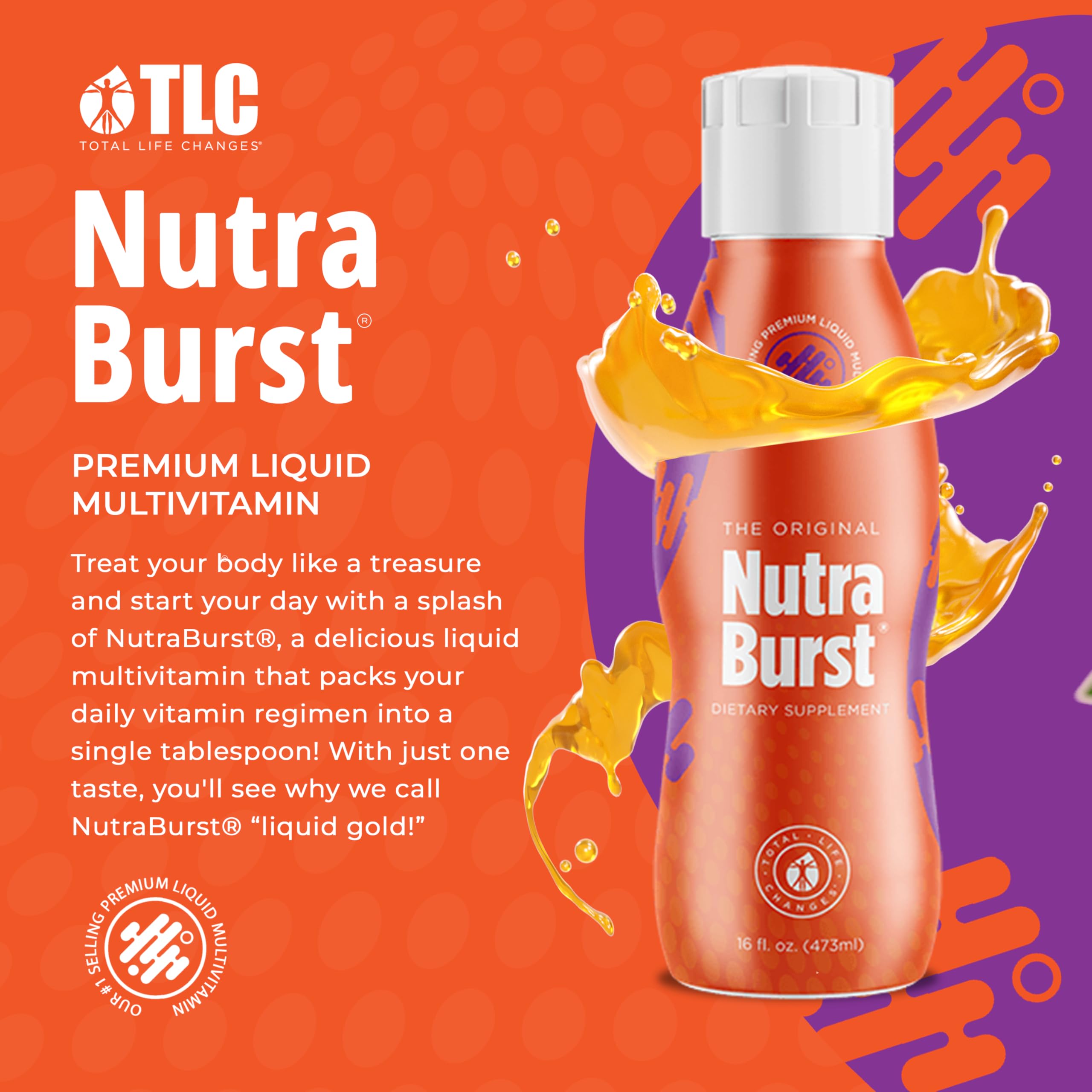 NutraBurst Liquid Multivitamin - Daily Nutritional Support (16 fl. oz)