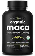 NutraChamps USDA Organic Maca Root Capsules – 2100mg, 180 Count