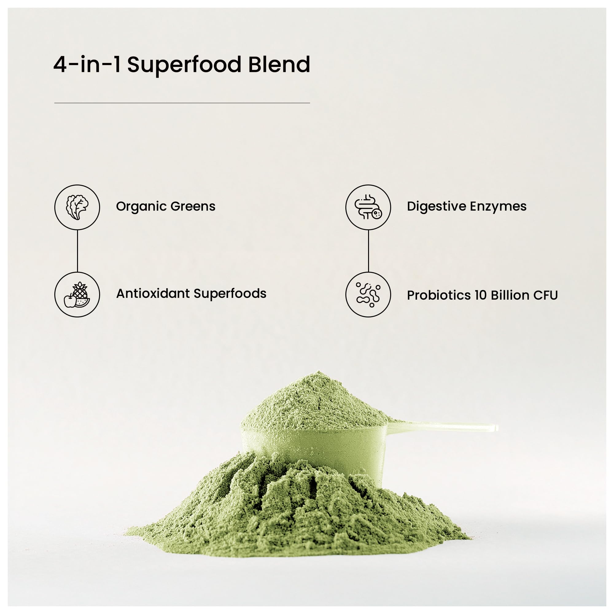 NutraChamps Super Greens Powder Premium Superfood | 20+ Organic Greens & Probiotic Blends | Watermelon