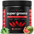 NutraChamps Super Greens Powder Premium Superfood | 20+ Organic Greens & Probiotic Blends | Watermelon