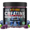 NUTRAGOGO Creatine Monohydrate Gummies – 5g/Serving, Sugar Free, Vegan, Blueberry Electrolyte