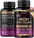 Iron 65mg Slow Release Supplement for Women | NutraHarmony 120 Capsules