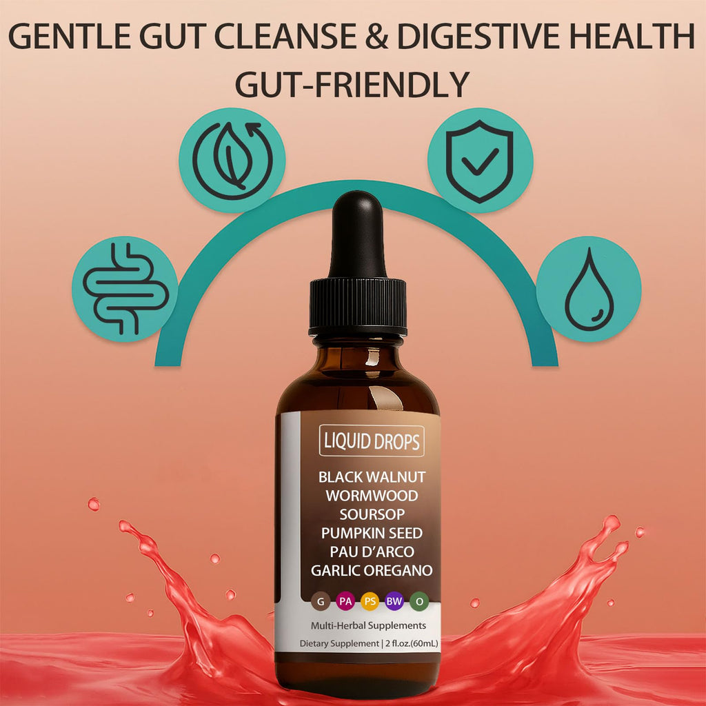 Nutralis Black Walnut Wormwood Gut Cleanse Liquid Drops – Digestive Health & Energy