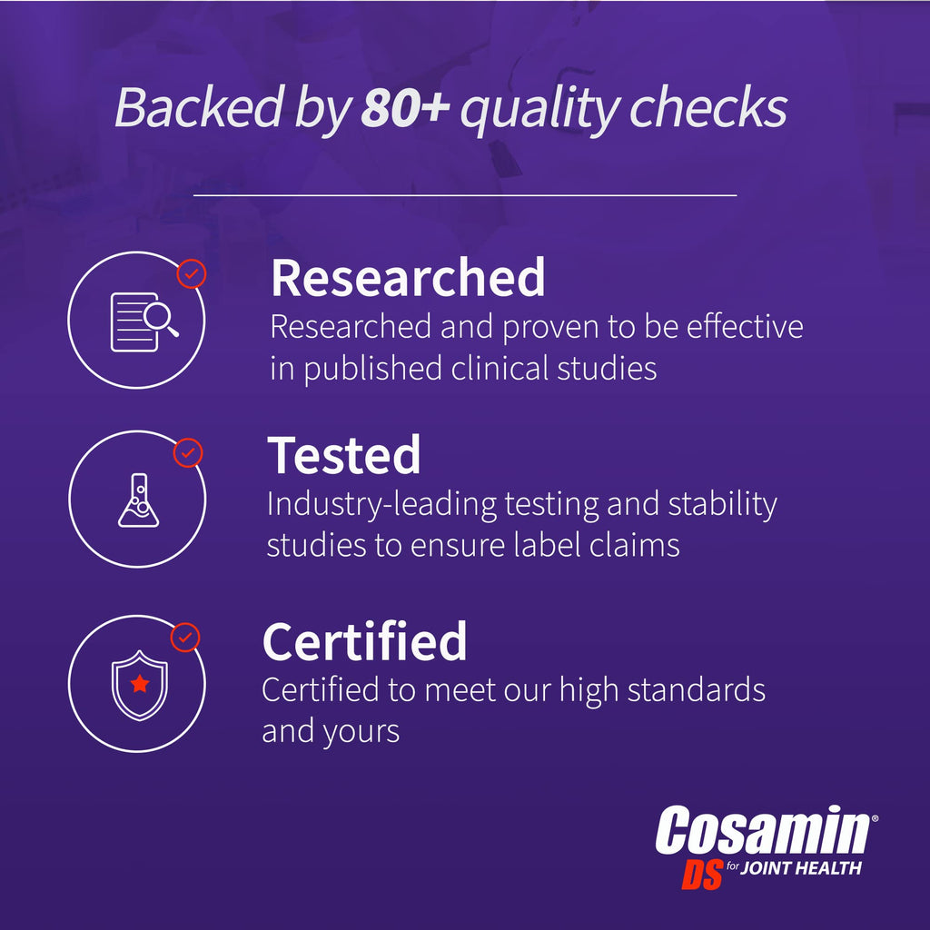 Cosamin DS Joint Health Supplement by Nutramax Laboratories – Glucosamine & Chondroitin, 180 Capsules