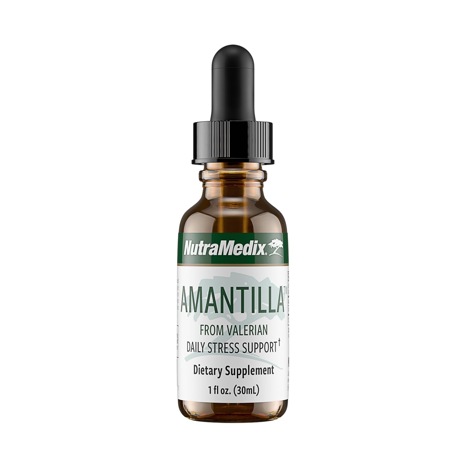 NutraMedix Amantilla Tincture - Valerian Root for Stress Support & Calming Relief | Vegan Liquid Supplement (1oz / 30ml)