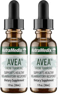 NutraMedix Avea Turmeric Extract - Liquid Turmeric Drops for Stress & Mood Support | 1oz (30ml) Pack of 2