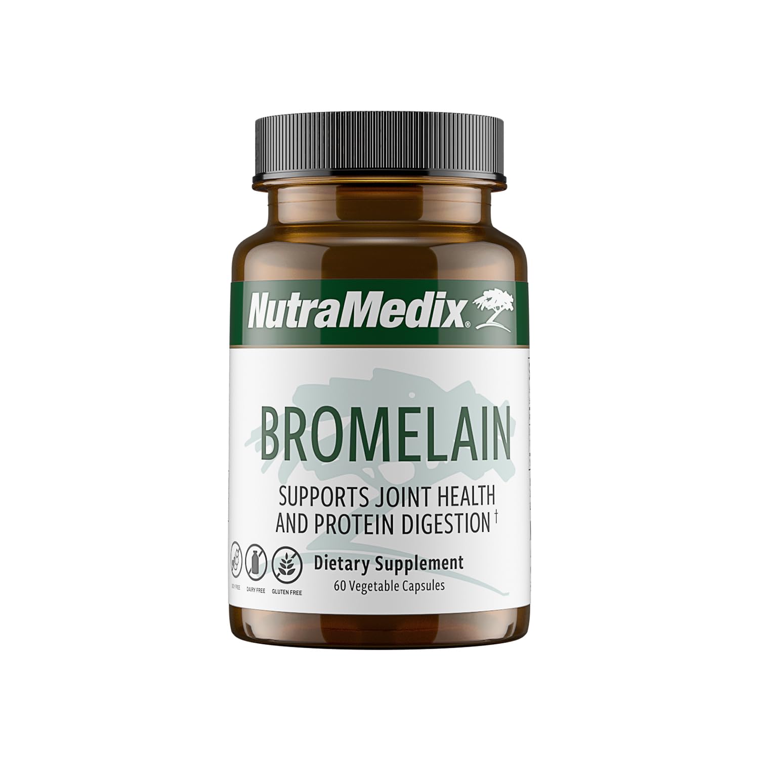 NutraMedix Bromelain Supplements - 1,000mg Proteolytic Enzymes | Digestive & Joint Support - Gluten, Soy & Dairy-Free (60 Capsules)