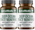 NutraMedix Deep Ocean Trace Minerals 1000mg - Electrolyte Support (Pack of 2, 60 Capsules)