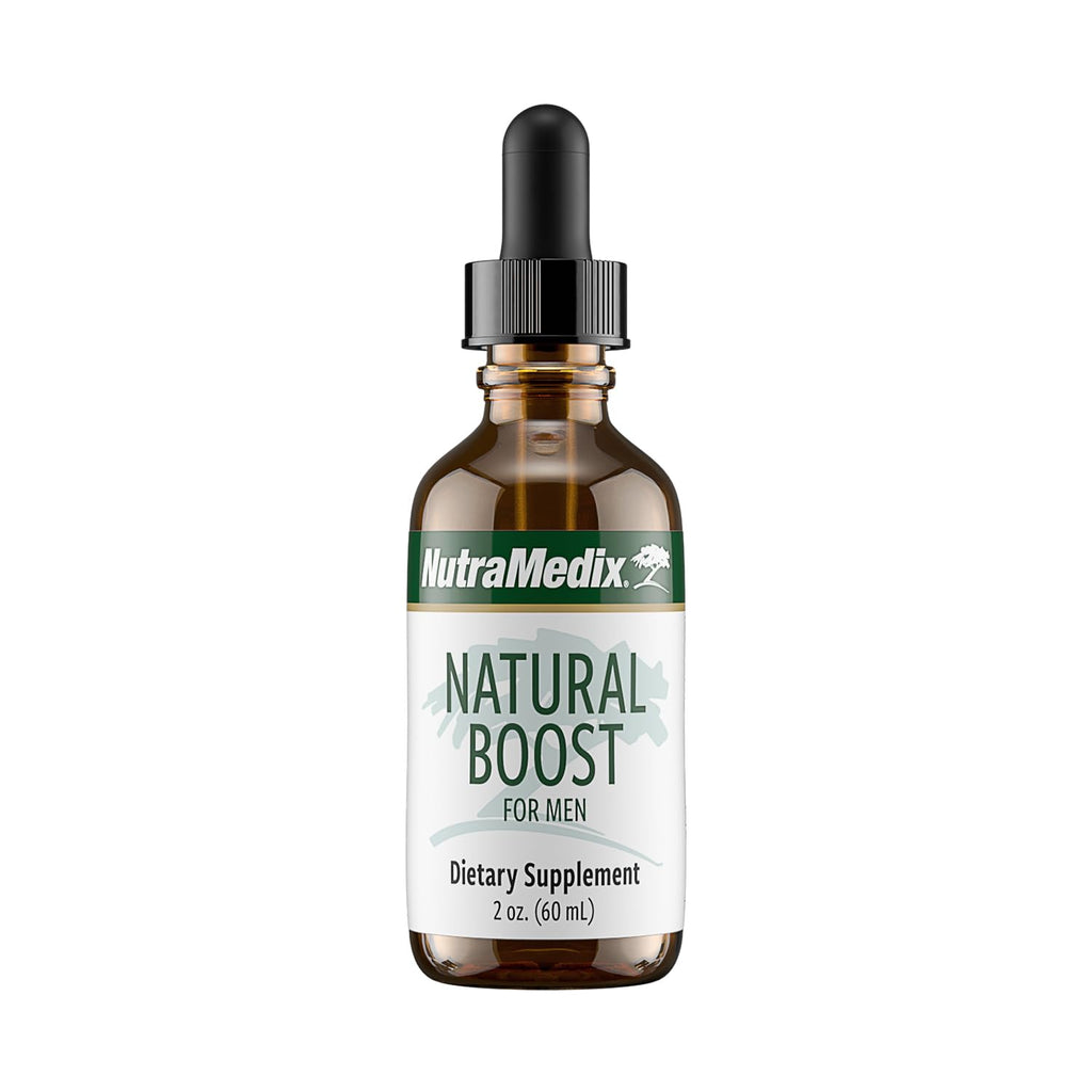 NutraMedix Natural Boost for Men - Amino Acids & Energy Support | L-Arginine, Epimedium, Maca, Ginkgo Biloba, Saffron (2oz / 60ml)