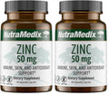 NutraMedix Zinc 50mg – Immune Support, Skin Health & Antioxidant (Pack of 2, 60 Capsules)
