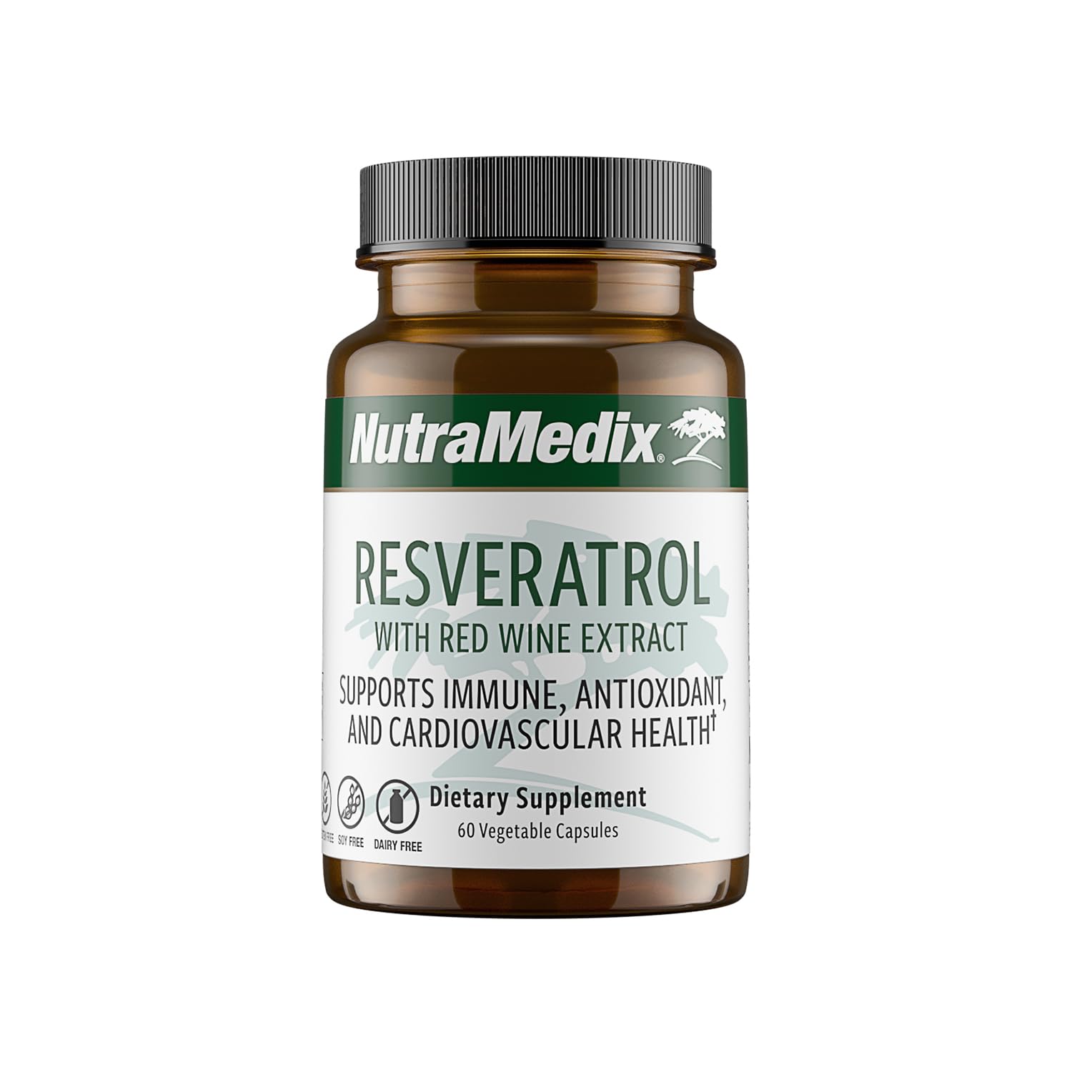 NutraMedix Resveratrol Capsules – Bioavailable Antioxidants from Red Wine Extract & Grape Skins (60 Capsules)