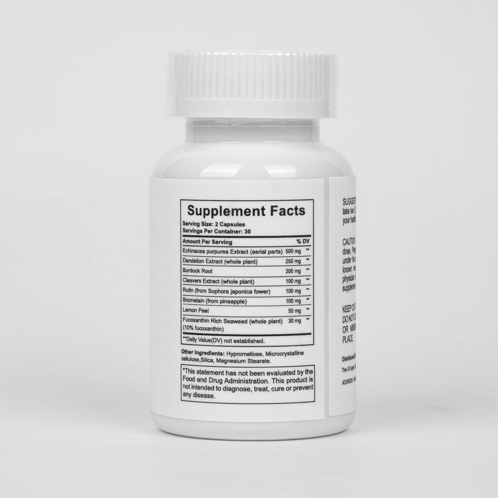 NutraNourish Lymphatic Drainage Supplements – Dandelion, Echinacea & Bromelain | 120 Count Bottles (2)
