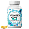 NutraPep Methylated B Complex Vitamins | 11-in-1 Bioactive B9 5-MTHF | Vegan
