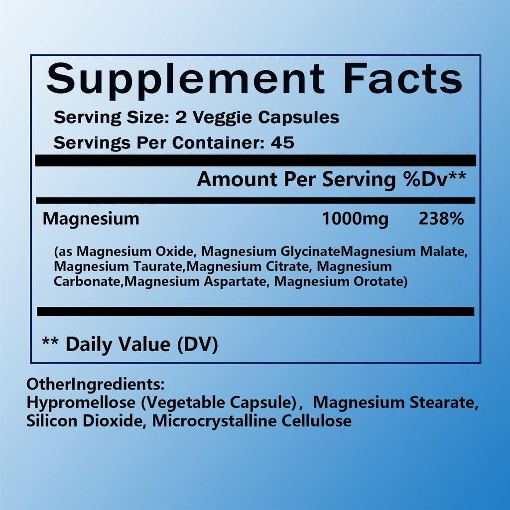 Nutrapure Magnesium Complex 12-in-1 1000mg | 7 Elemental Forms | Vegan Non-GMO