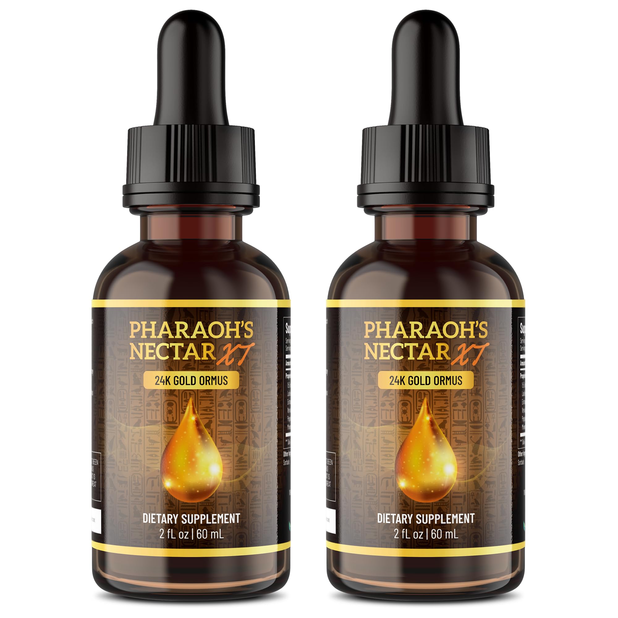 Nutraville Pharaoh's Nectar XT 24K Monoatomic Gold Ormus – 2 Pack