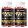 Nutravita Berberine Gummies 1500mg with Ceylon Cinnamon – Sugar Free Strawberry (2-Pack)