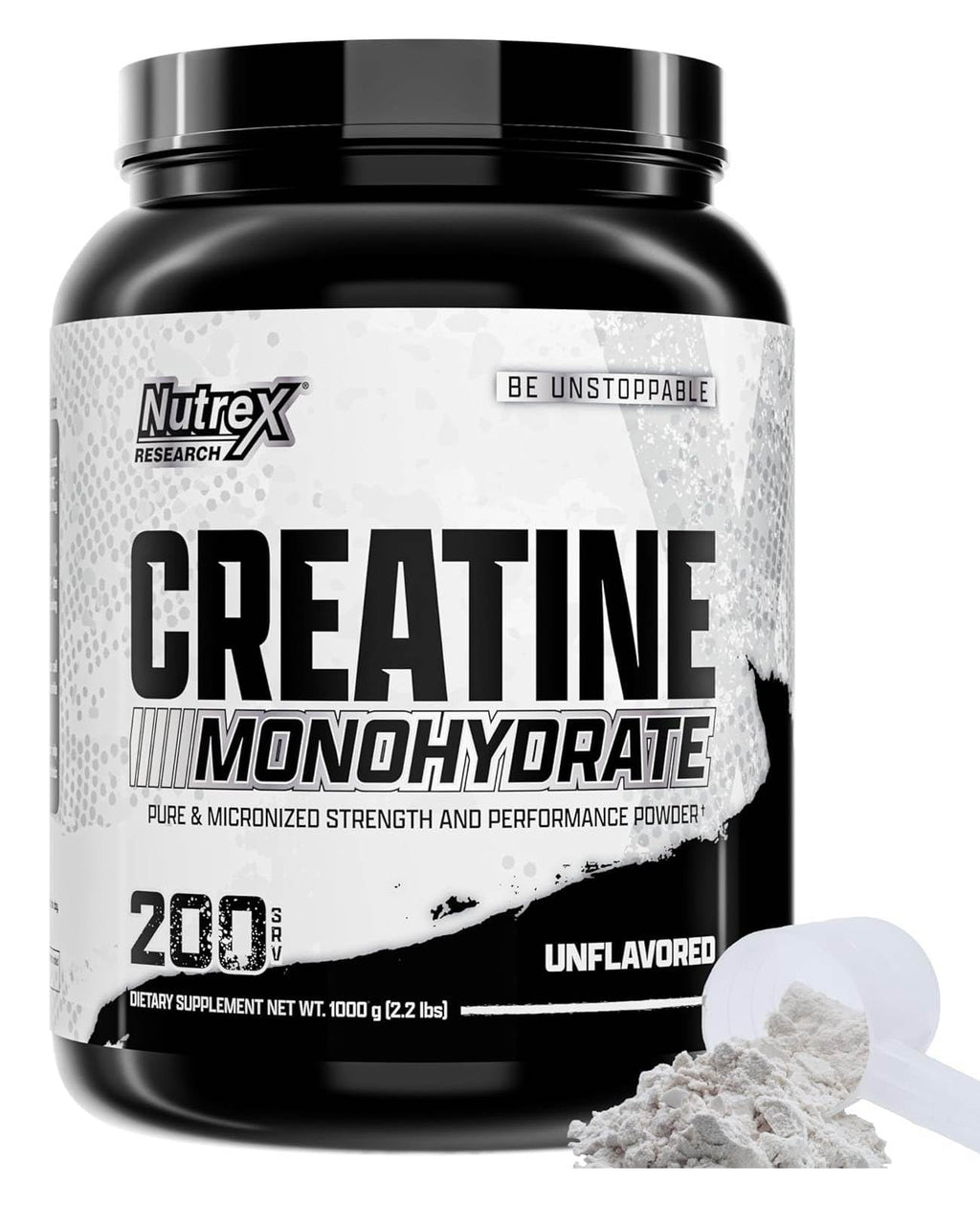 Nutrex Micronized Creatine Monohydrate Powder - 1kg (200 Servings) - Unflavored