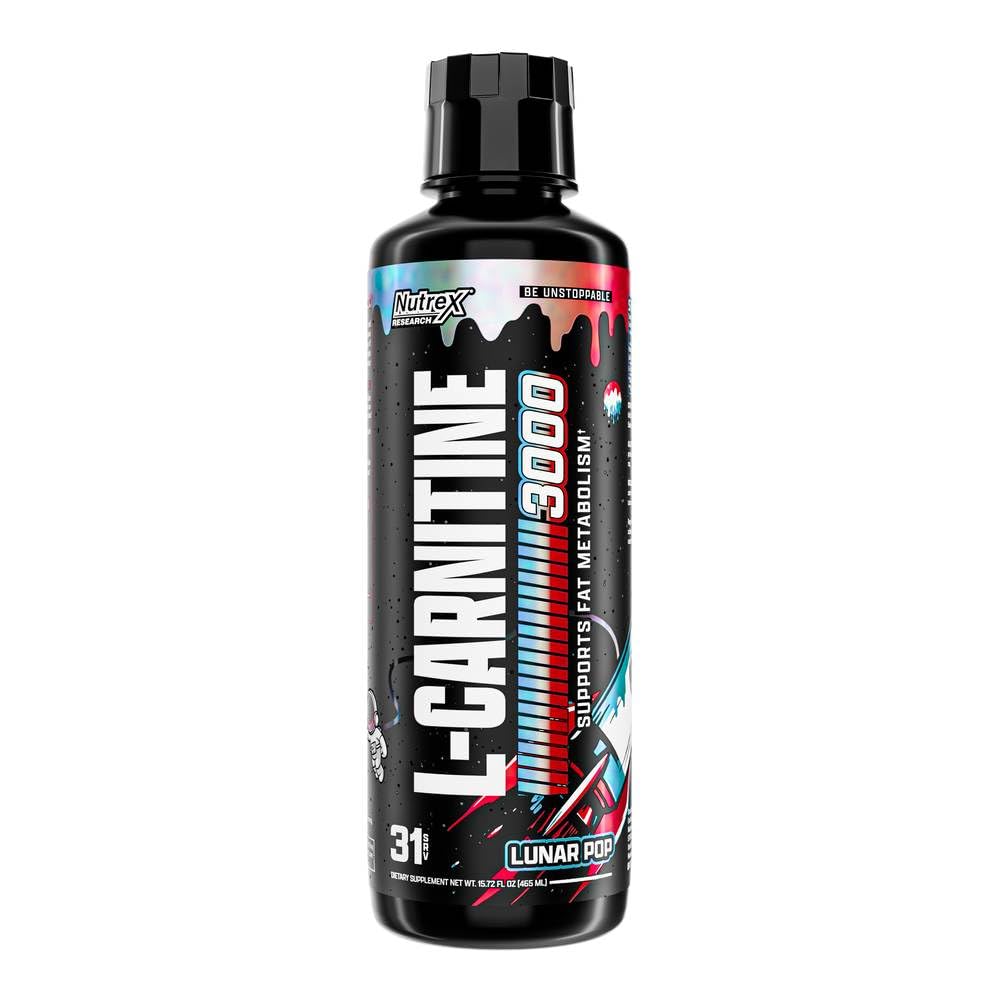 Nutrex Research Liquid Carnitine 3000 | Premium Liquid Carnitine, Stimulant Free, Lunar Pop (31 Servings)