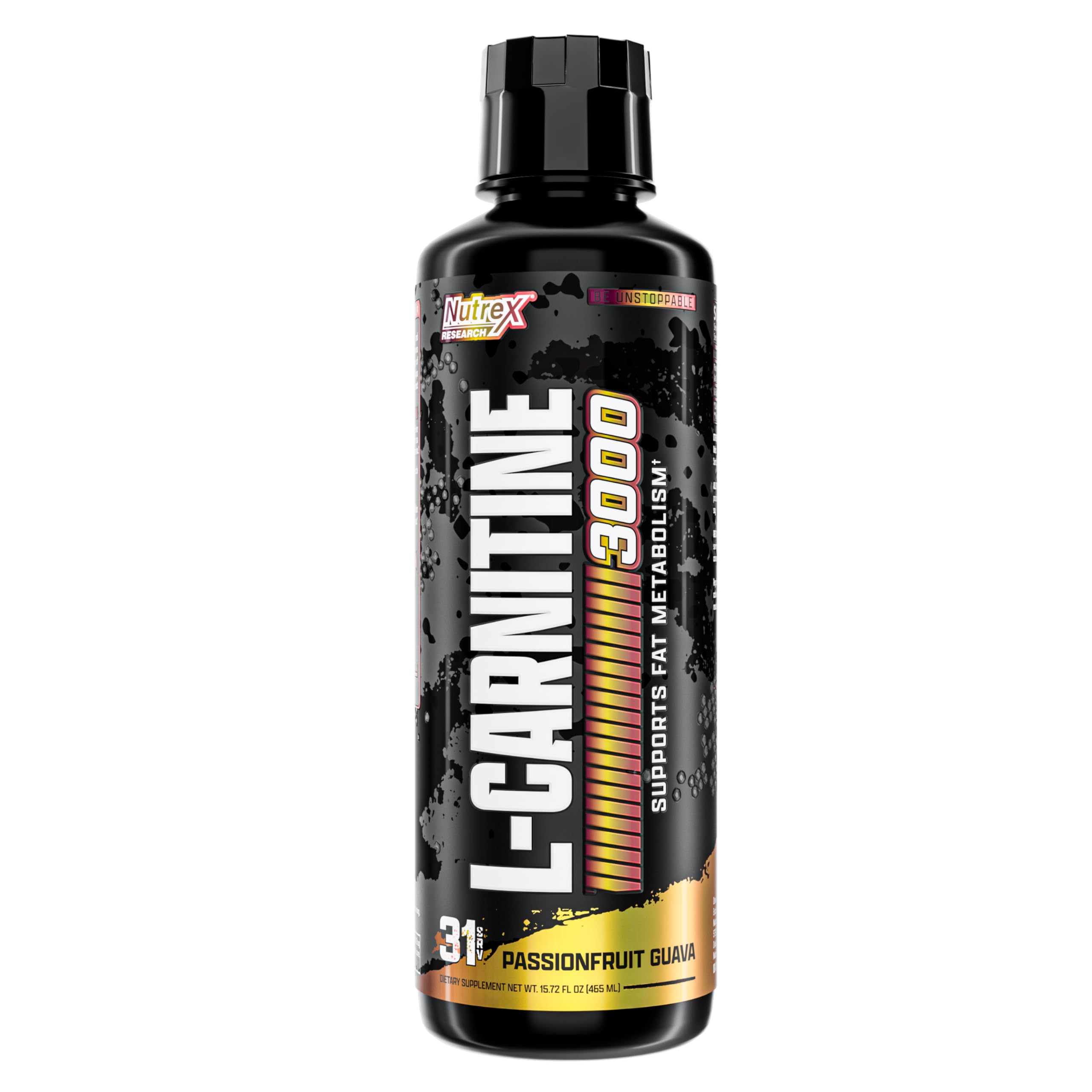 Nutrex Research Liquid Carnitine 3000 – Passionfruit Guava | Premium Liquid L-Carnitine, Stimulant Free