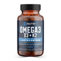 Nutri11 Omega-3 with D3, K2 & Astaxanthin – Enteric Coated (60 Caps)