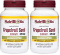 NutriBiotic Grapefruit Seed Extract CapsulesPlus – 125 mg GSE, 90 Count (Pack of 2) | Vegan, Gluten-Free, Non-GMO