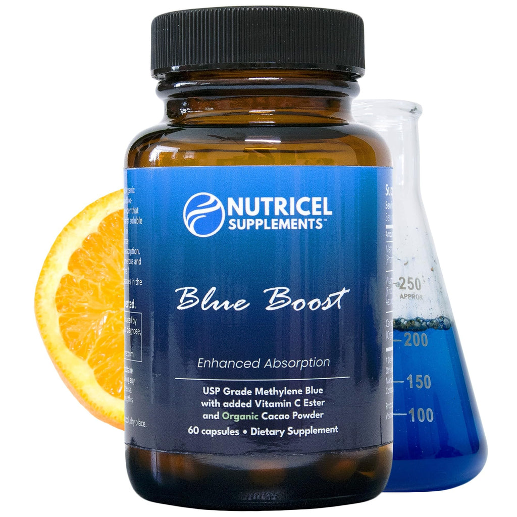 Nutricel Methylene Blue Capsules 12 mg | 60ct | Vitamin C Ester | Made in USA