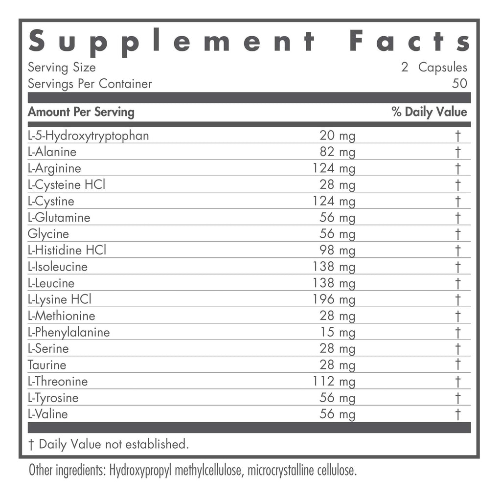 Nutricology Free Aminos – Essential Amino Acids Complex, 100 Count