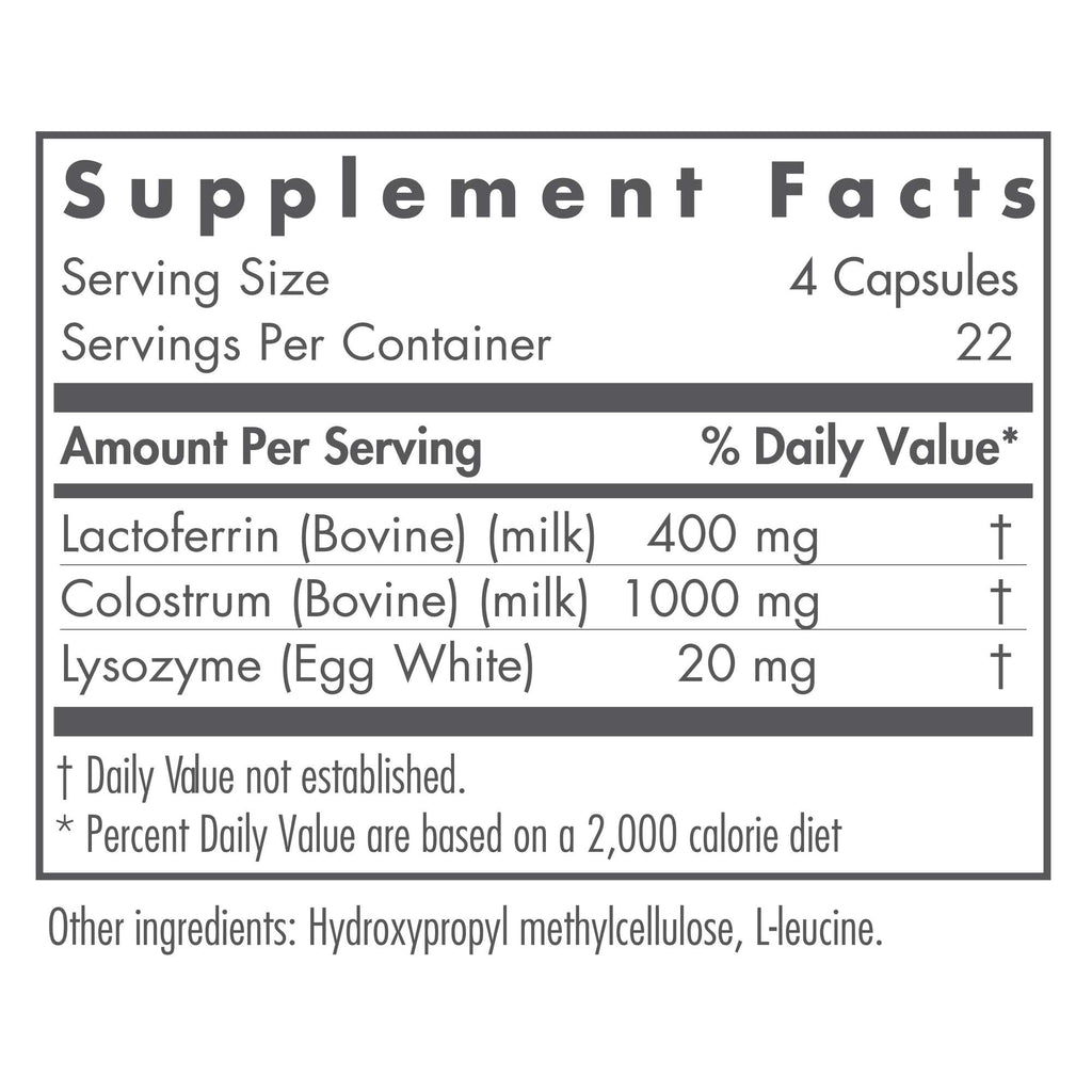 Nutricology Lactoferrin with Colostrum – Immune Support & Iron Transport, 90 Count
