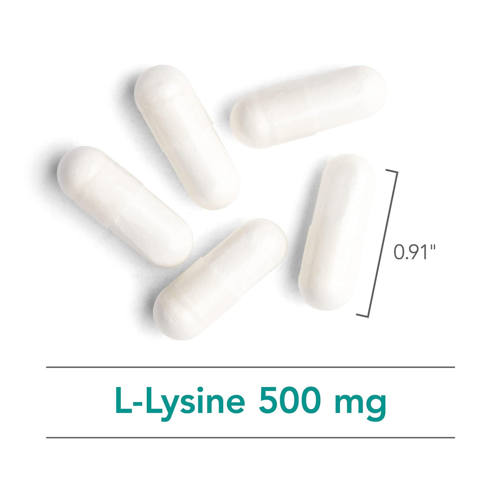 Nutricology L-Lysine 500mg – Immune Support, Free Form Amino Acid, Vegetarian Capsules 100 Count