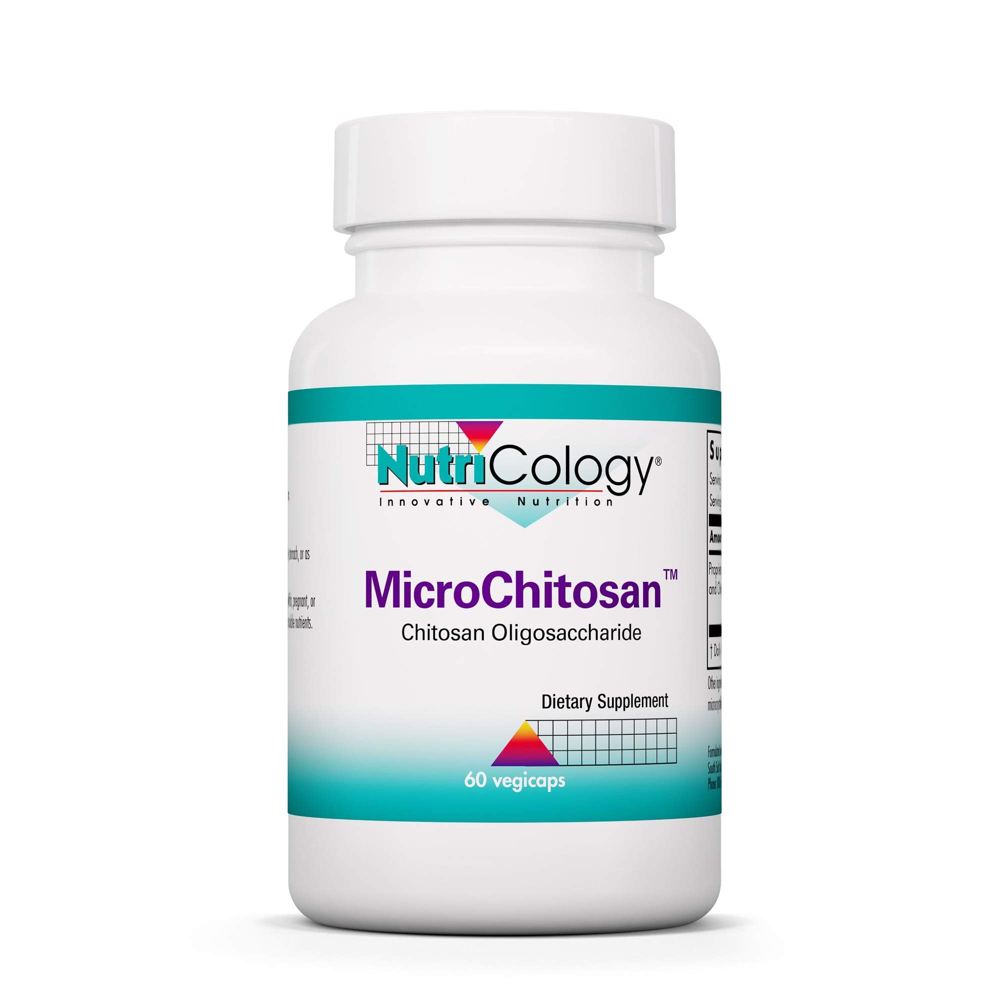 Nutricology MicroChitosan Supplement – 1800mg Chitosan Oligosaccharide, 60 Veg Pills