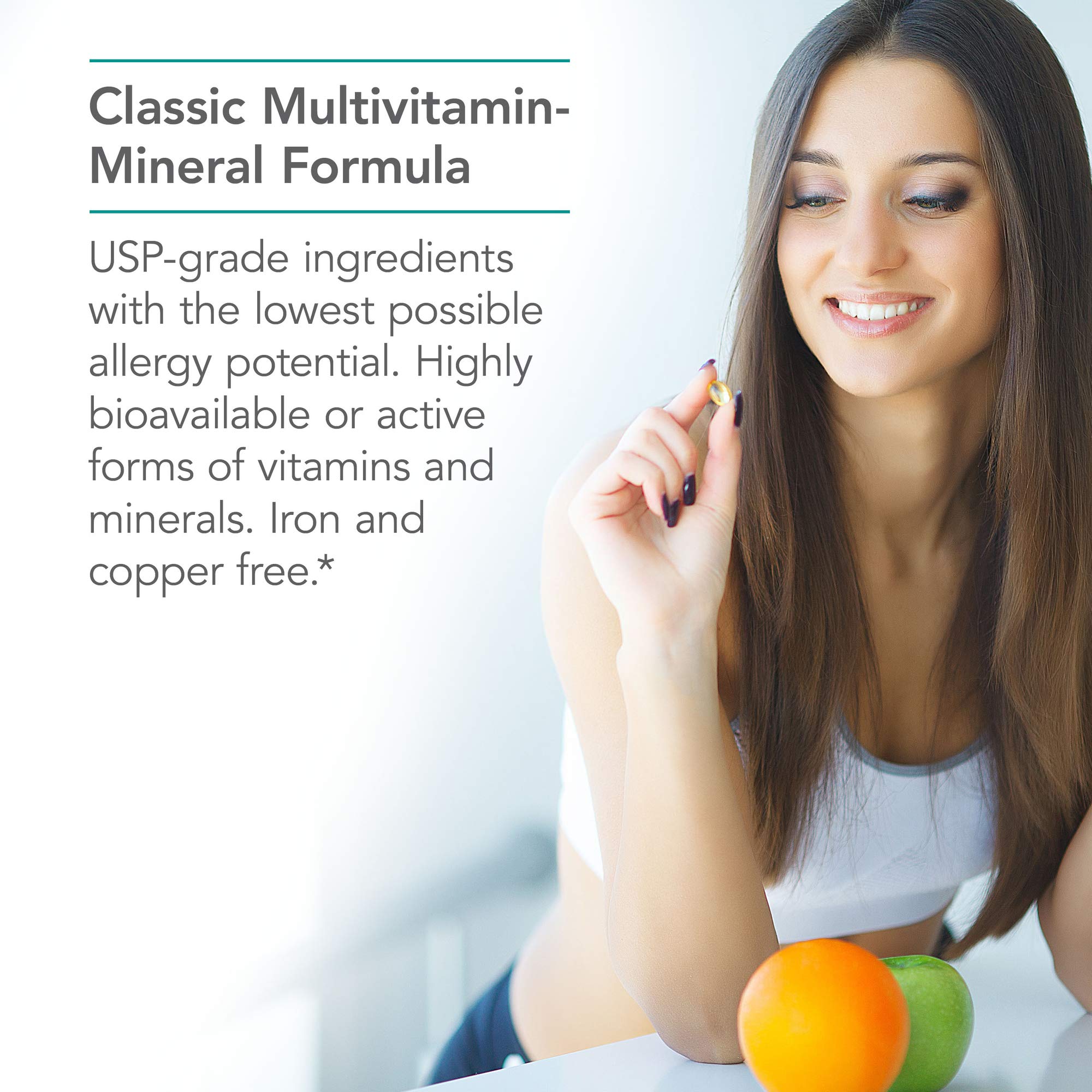 Nutricology Multi-Vi-Min Without Copper & Iron – Multivitamin for Men & Women, 150 Count