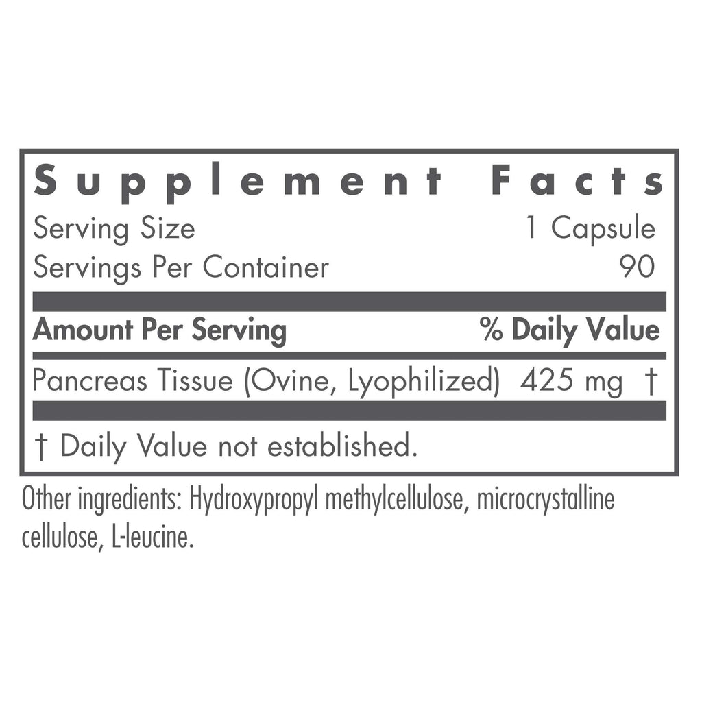 Nutricology Pancreas Lamb Supplement – Pancreatic Enzymes 425mg