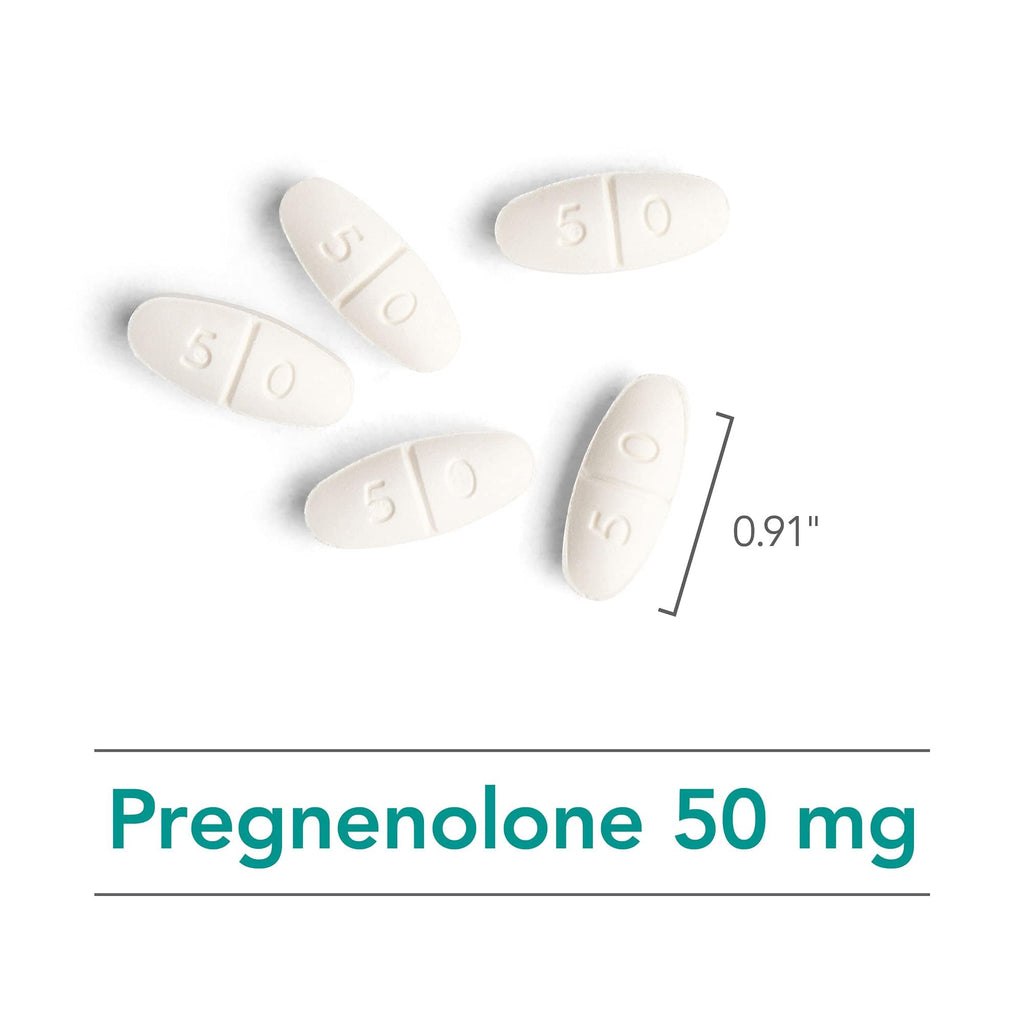 Nutricology Pregnenolone 50mg - 60 Count | Plant-Sourced, Non-GMO Wild Yam