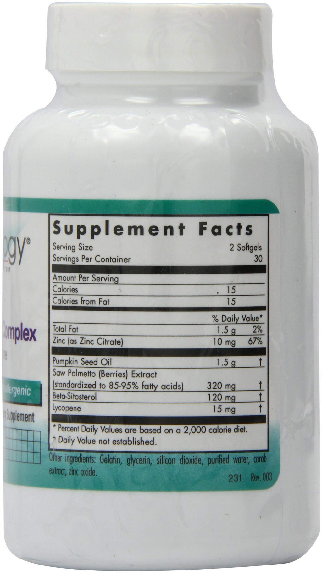 Nutricology Saw Palmetto Complex Softgels, 60-Count | Premium Herbal Supplement