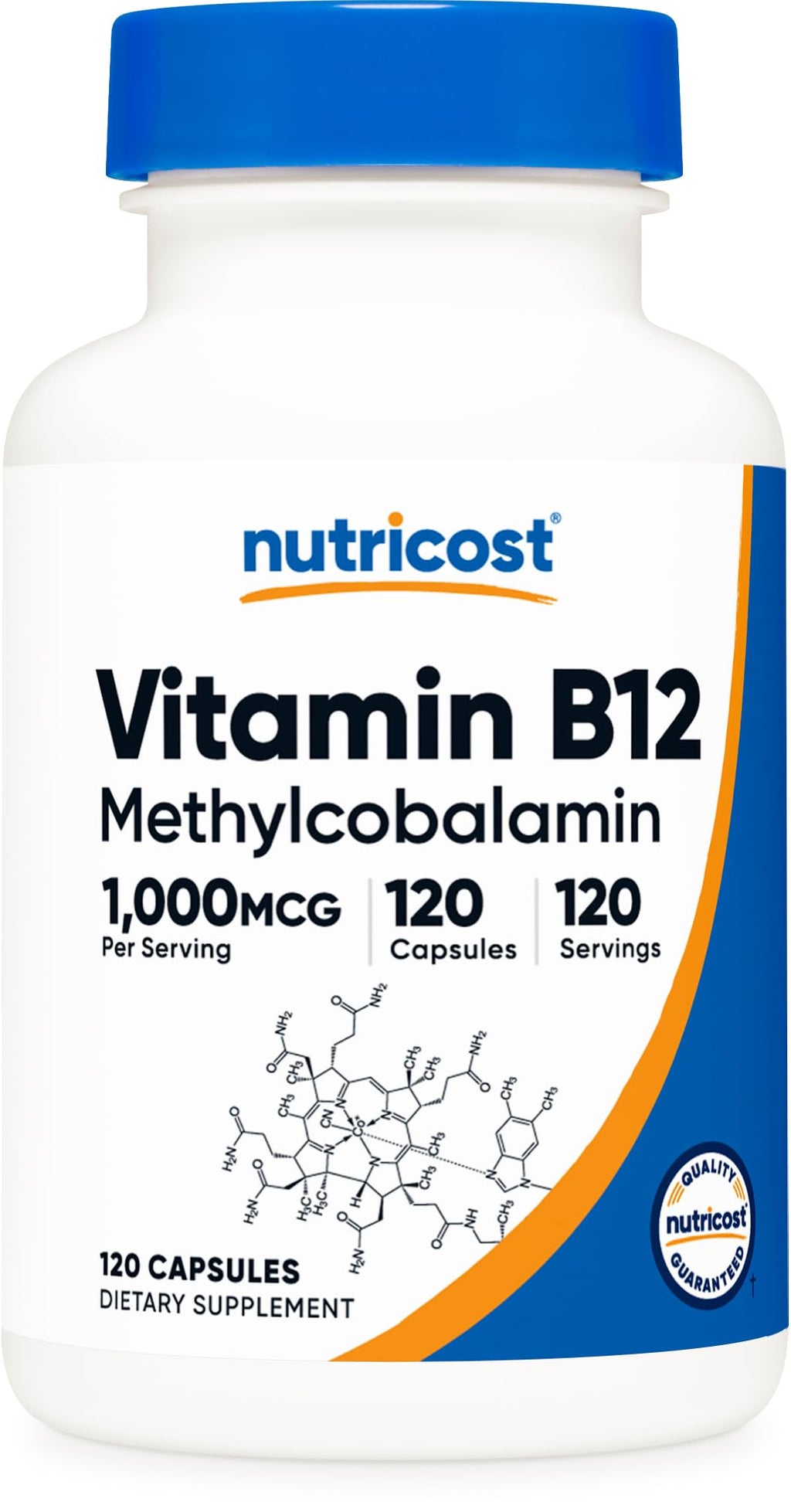 Nutricost Vitamin B12 (Methylcobalamin) 1000mcg – 120 Capsules, Vegetarian, Non-GMO & Gluten Free B12 Supplement
