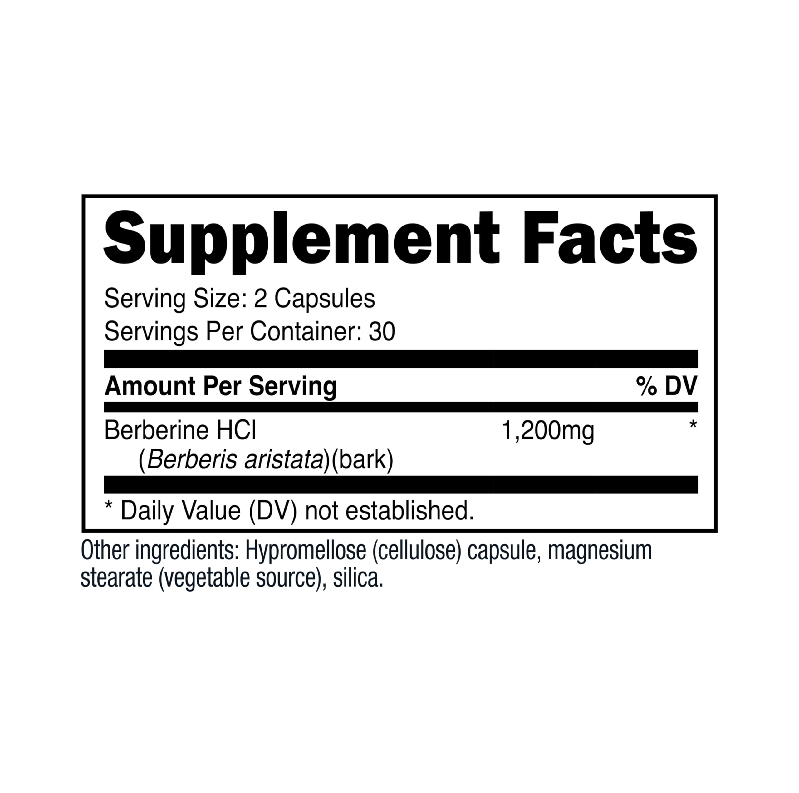 Nutricost Berberine HCl 1200mg | 60 Vegetarian Capsules | Gluten Free & Non-GMO