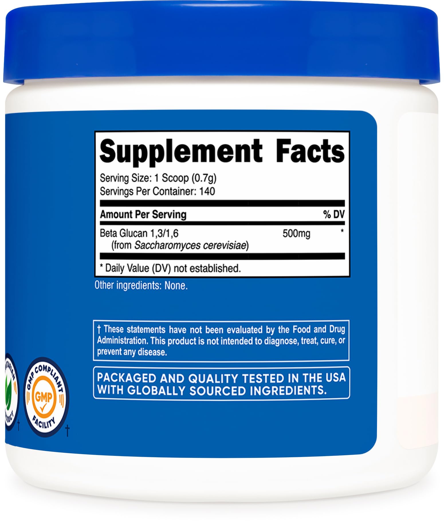 Nutricost Beta Glucan Powder 100g | 1,3/1,6 | Non-GMO