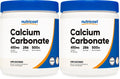 Nutricost Calcium Carbonate Powder 500 Grams (Pack of 2) – 650mg Calcium per Serving