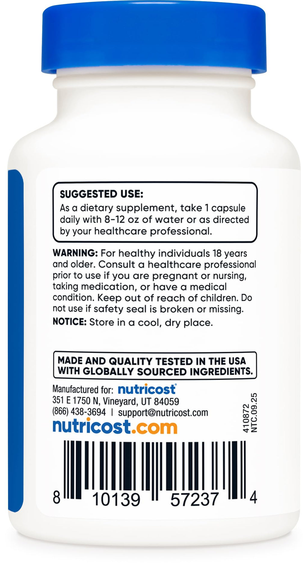 Nutricost Dihydroberberine Capsules 100mg - 60 Capsules | More Bioavailable Berberine Metabolite