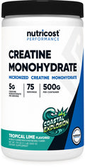 Nutricost Creatine Monohydrate Powder – Coastal Explosion (500g) | Micronized, Vegan, GMO-Free, Gluten Free