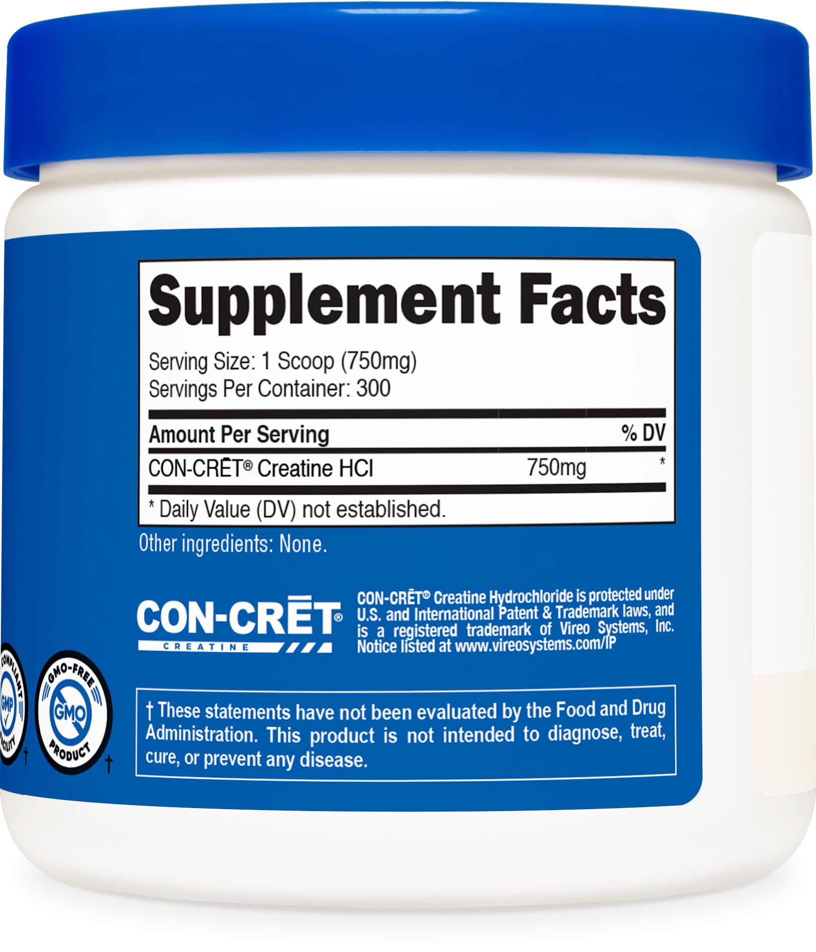 Nutricost Creatine HCl Powder (8 OZ) – CON-CRET Creatine Hydrochloride, 300 Servings