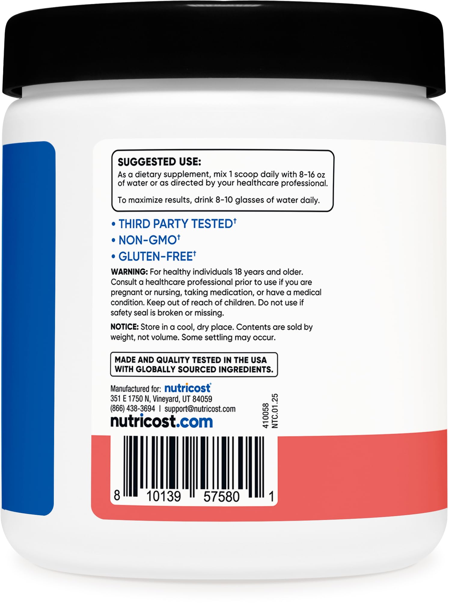 Nutricost Creatine Monohydrate & Hydration Watermelon 30 Servings