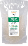 Nutricost Empty Capsules Size 1 – 1,000 Plant-Based Capsules | Kosher & Halal Certified, Non-GMO, Soy & Gluten Free