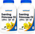 Nutricost Evening Primrose Oil 1300mg - 120 Softgels (Pack of 2) | Non-GMO, Gluten Free