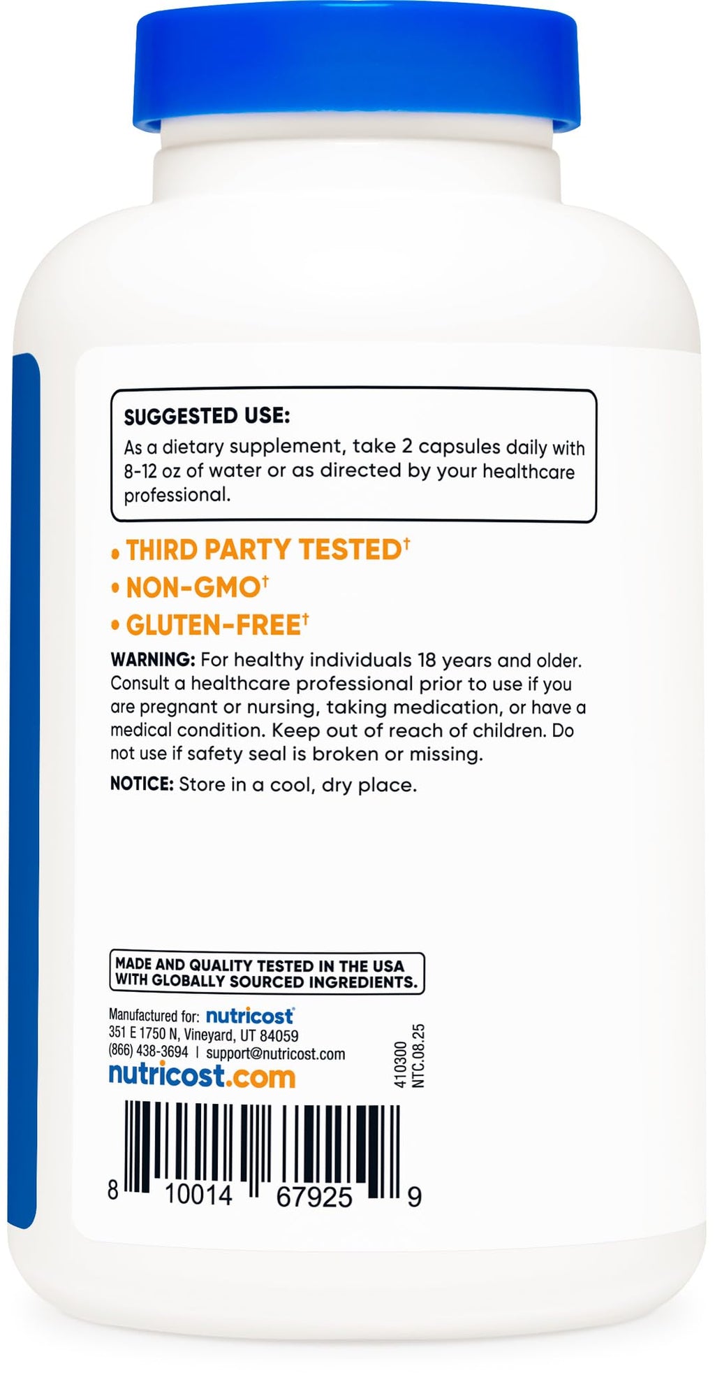 Nutricost Glucosamine Sulfate 1500mg – 240 Capsules (Pack of 2) | Gluten Free, Non-GMO