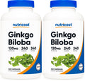 Nutricost Ginkgo Biloba 120mg – 240 Capsules (Pack of 2) | Extra Strength Gluten Free & Non-GMO